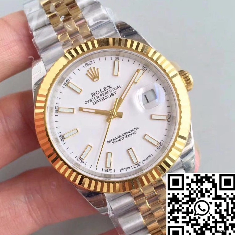 White Factory Dial Rolex Datejust M126333-0016 EW 1230